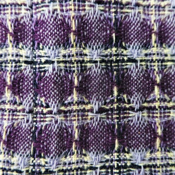 Pendleton Plus Purple Plaid Wool Tweed Blazer Jacket Pockets Collared Lined 16W - Picture 2 of 10